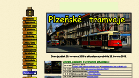 What Plzensketramvaje.cz website looked like in 2018 (5 years ago)