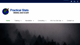 What Practicalstats.com website looked like in 2018 (5 years ago)