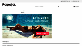 What Papaja-online.pl website looked like in 2018 (5 years ago)