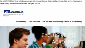 What Pteacademy.in website looked like in 2018 (5 years ago)