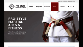 What Prostylekarate.com website looked like in 2018 (5 years ago)
