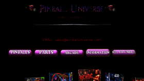 What Pinballuniverse.com website looked like in 2018 (5 years ago)