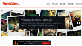 What Photoeditor.me website looked like in 2018 (5 years ago)
