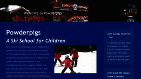What Powderpigs.com website looked like in 2018 (5 years ago)