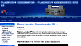 What Plazmovygenerator.cz website looked like in 2018 (5 years ago)
