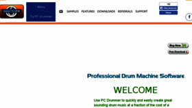 What Pcdrummer.com website looked like in 2018 (5 years ago)