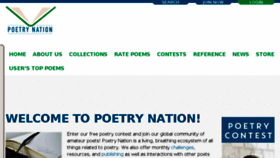 What Poetrynation.com website looked like in 2018 (5 years ago)