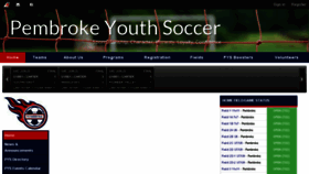 What Pembrokesoccer.org website looked like in 2018 (7 years ago)