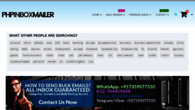 What Phpinboxmailer.com website looked like in 2018 (5 years ago)
