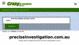 What Preciseinvestigation.com.au website looked like in 2018 (5 years ago)