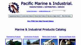 What Pacificmarine.net website looked like in 2018 (5 years ago)
