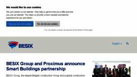 What Press.besix.com website looked like in 2018 (5 years ago)