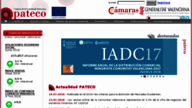 What Pateco.es website looked like in 2018 (5 years ago)