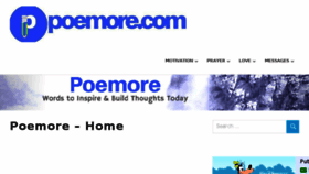 What Poemore.com website looked like in 2018 (5 years ago)
