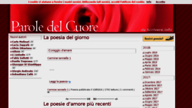 What Paroledelcuore.com website looked like in 2018 (5 years ago)