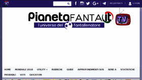 What Pianetafanta.it website looked like in 2018 (5 years ago)