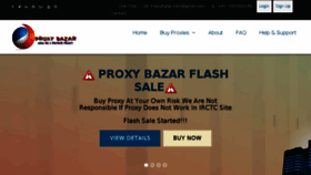 What Proxybazar.com website looked like in 2018 (5 years ago)