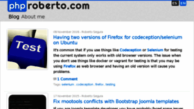 What Phproberto.com website looked like in 2018 (7 years ago)