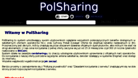What Polsharing.com website looked like in 2018 (5 years ago)