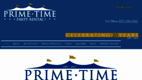 What Primetimepartyrental.com website looked like in 2018 (5 years ago)