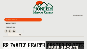 What Pioneershospital.org website looked like in 2018 (5 years ago)