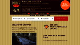 What Paulinespizza.com website looked like in 2018 (7 years ago)