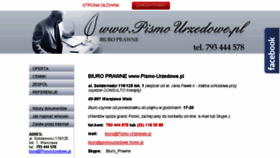 What Pismo-urzedowe.pl website looked like in 2018 (5 years ago)