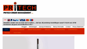 What Pritech.nl website looked like in 2018 (5 years ago)