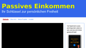 What Passives-einkommen24.info website looked like in 2018 (5 years ago)