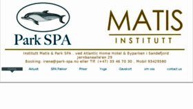 What Park-spa.no website looked like in 2018 (5 years ago)