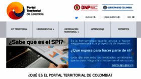 What Portalterritorial.gov.co website looked like in 2018 (5 years ago)