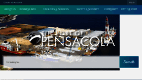 What Portofpensacola.com website looked like in 2018 (5 years ago)
