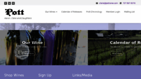 What Pottwine.com website looked like in 2018 (5 years ago)