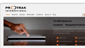 What Protrak.com website looked like in 2018 (5 years ago)