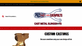 What Proshotcatapults.com website looked like in 2018 (5 years ago)