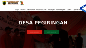 What Pegiringan.desa.id website looked like in 2018 (5 years ago)