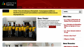 What Palavraefamilia.org.br website looked like in 2018 (5 years ago)