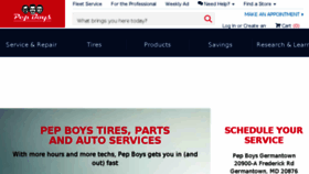 What Pepboys.com website looked like in 2018 (5 years ago)