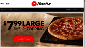 What Pizzahut.com website looked like in 2018 (5 years ago)
