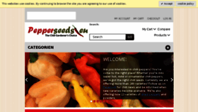 What Pepperseeds.eu website looked like in 2018 (5 years ago)