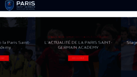 What Psg-academy-france.fr website looked like in 2018 (5 years ago)