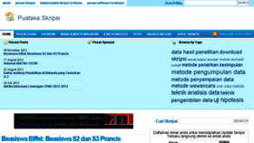 What Pustakaskripsi.com website looked like in 2018 (5 years ago)
