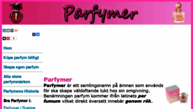 What Parfymer.biz website looked like in 2018 (5 years ago)