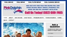 What Pinkdolphinpoolcare.com website looked like in 2018 (5 years ago)