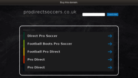 What Prodirectsoccers.co.uk website looked like in 2018 (5 years ago)