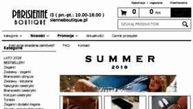 What Parisienneboutique.pl website looked like in 2018 (5 years ago)