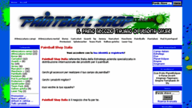 What Paintballshop-italia.it website looked like in 2018 (5 years ago)