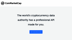 What Pro.coinmarketcap.com website looked like in 2018 (5 years ago)