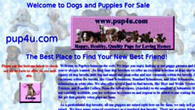 What Pup4u.com website looked like in 2018 (5 years ago)