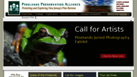 What Pinelandsalliance.org website looked like in 2018 (5 years ago)